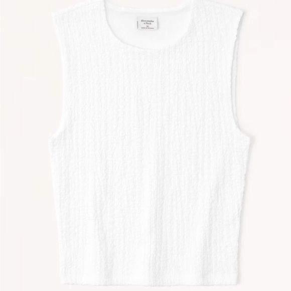 Abercrombie Texture Shell Tank Size M NWT - Picture 2 of 5